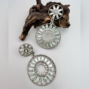 BAGUETTE RHINESTONES EARRINGS